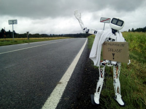 Robot Matylda vyrazil na cestu po republice. Pokud se vše povede, půjde o světový unikát