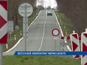 Bečovské serpentiny na Plzeň neprojedete, komunikace I/20 je uzavřena až po Krásné údolí
