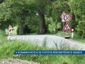 V Komárovicích se chystá uzavírka, řidiči si zajedou