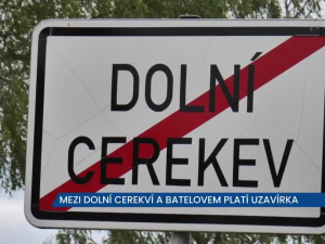 Mezi Batelovem a Dolní Cerekví platí platí uzavírka