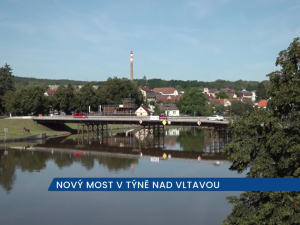 V Týně nad Vltavou skončily objížďky, po roce a půl se otevřel nový most