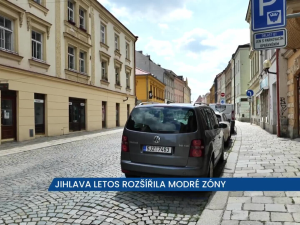 Jihlava rozšířila modré zóny, parkování ve městě by mělo být jednodušší a bezpečnější