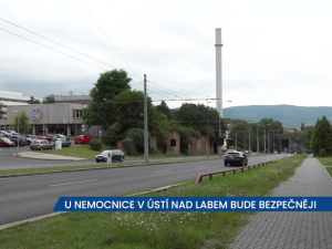 U nemocnice v Ústí nad Labem bude bezpečněji, radní schválili úpravy několika komunikací