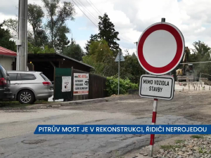 Pitrův most v Rajhradě je v rekonstrukci, řidiči si zajedou