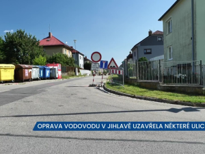 V Jihlavě probíhají rozsáhlé rekonstrukce vodovodu, některé ulice jsou uzavřeny