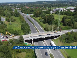 Začala oprava mostu silnice I/11 v Českém Těšíně