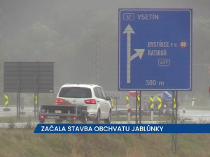 Začala stavba obchvatu Jablůnky, řidiči musí v okolí počítat se zvýšeným provozem nákladních aut