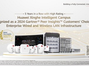 Společnost Huawei získala v žebříčku Gartner® Peer Insights™ 2024 ocenění Customer's Choice v oblasti pevné a bezdrátové firemní LAN infrastruktury