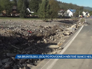  Silnice na Bruntálsku nejsou zatím bezpečné ani sjízdné, některé úseky je nutné objet