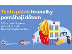 Dnes mohou zákazníci McDonald‘s udělat hranolky radost sobě i druhým. McHappy Day je zpět!