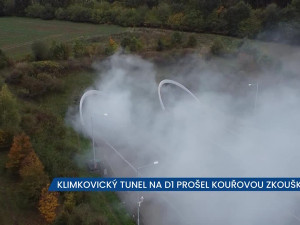 Klimkovický tunel prošel kouřovou zkouškou, v neděli ve 20:00 tam skončí uzavírky