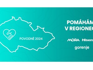 MORA, Gorenje a Hisense pomáhají domácnostem zasaženým povodněmi