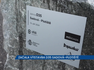 Začala výstavba D35 Sadová–Plotiště