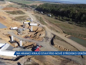 Na hranici krajů staví ŘSD nové středisko údržby