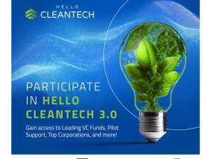 Program Hello CleanTech 3.0 vytvoří jedinečné spojení mezi inovativními start-upy a vedoucími firmami v oboru