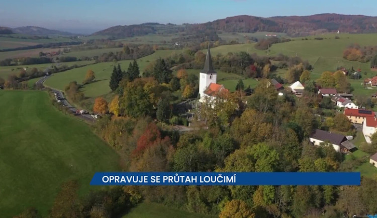 ŘSD opravuje průtah Loučimí na Domažlicku