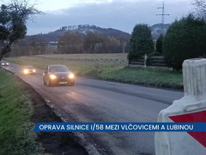 ŘSD opravuje I/58 mezi Vlčovicemi a Lubinou, projíždějte opatrně