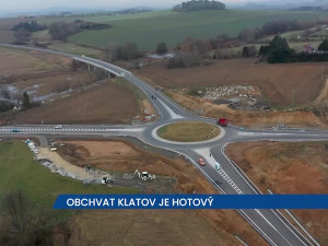 Obchvat Klatov je hotový, výrazně ulehčí městu od tranzitní dopravy