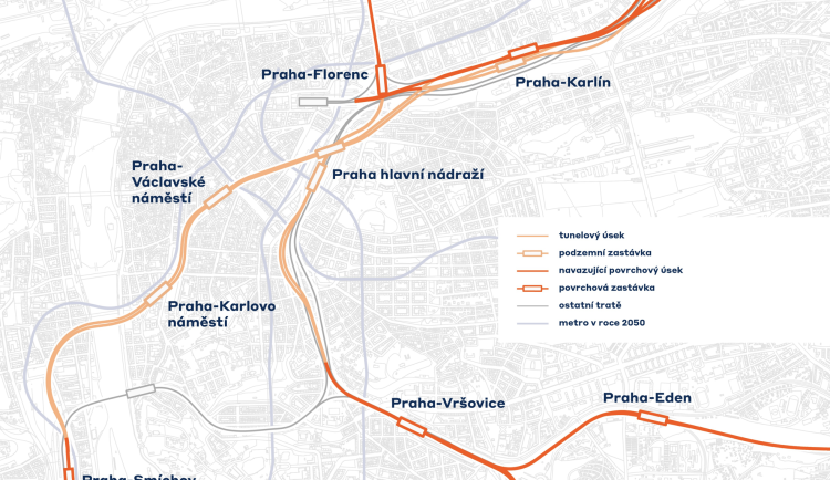 Praha bude mít pět nových podzemních železničních stanic, i na Václavském a Karlově náměstí