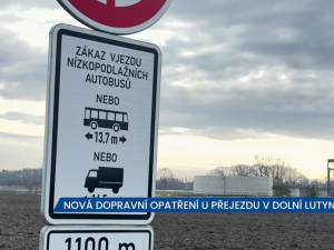 Bezpečnost na prvním místě. U přejezdu v Dolní Lutyni platí nová dopravní omezení