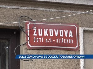 Ulice Žukovova v Ústí nad Labem se dočká rozsáhlé opravy, jízda zde je už nebezpečná, dejte pozor