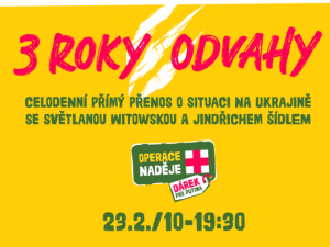 Živě: Operace naděje - 3 roky odvahy